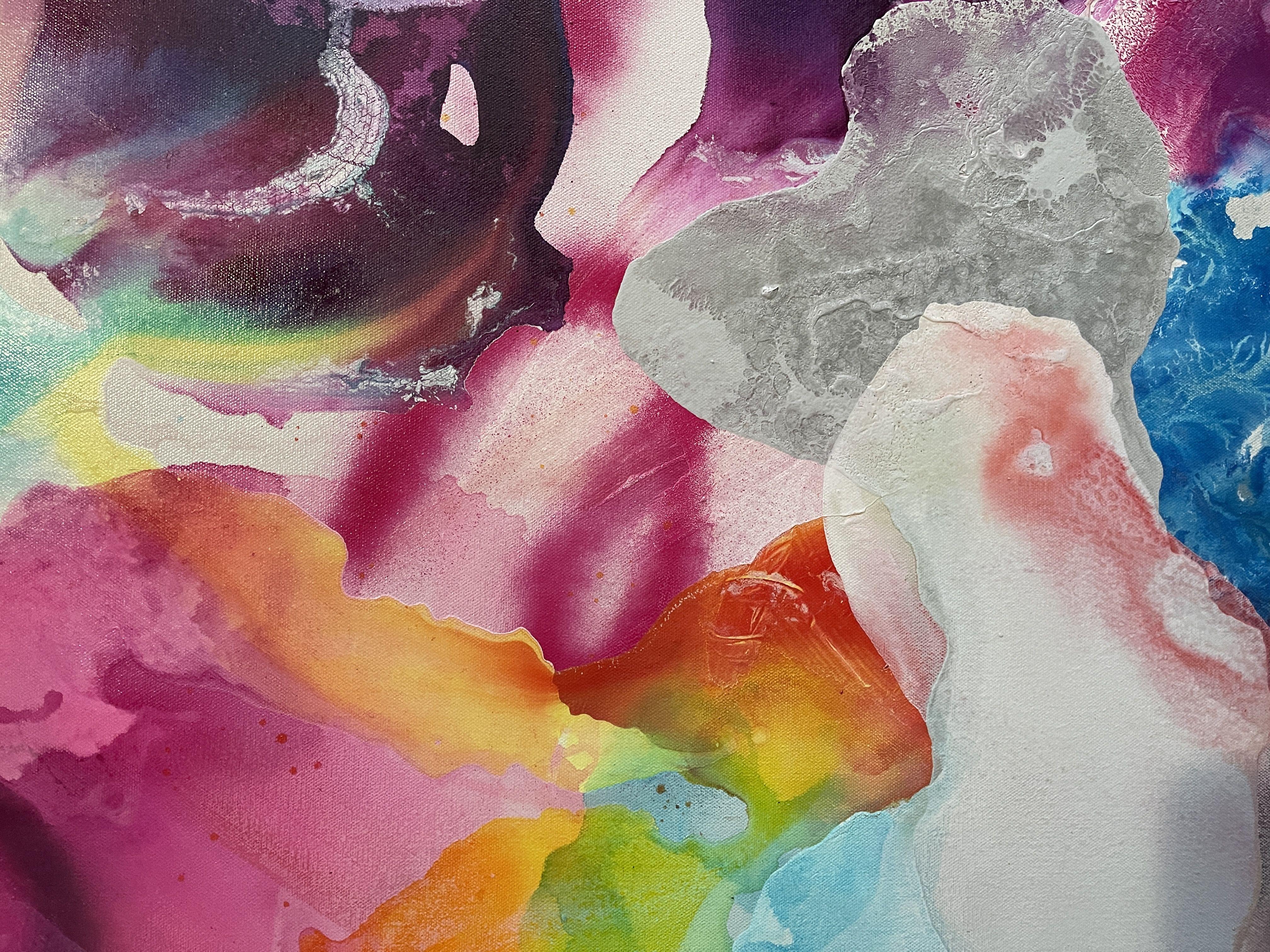 Candyland, Gemälde, Acryl auf Leinwand – Painting von Jessica M. Chaix