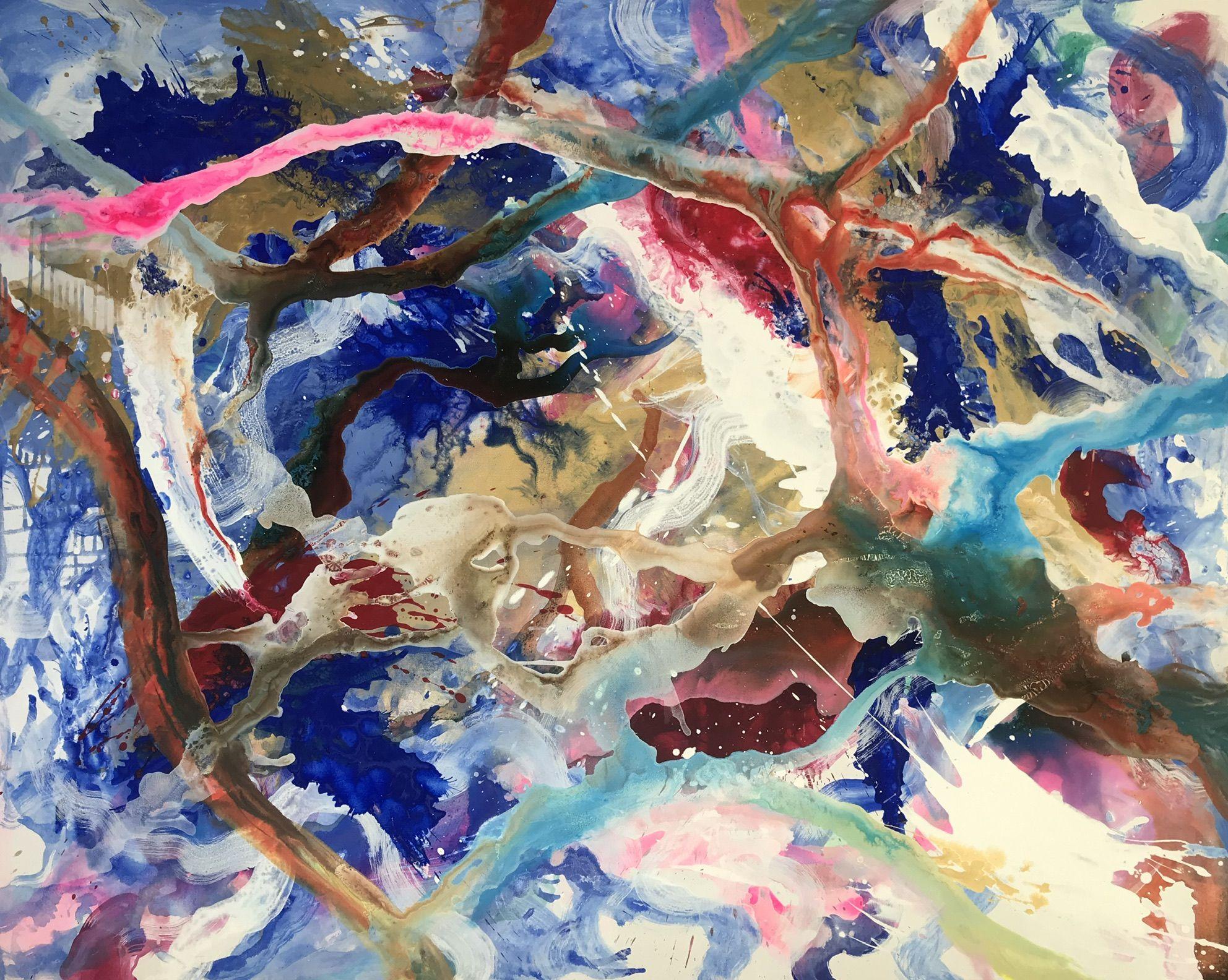 Cosmic Magic, Gemälde, Acryl auf Leinwand