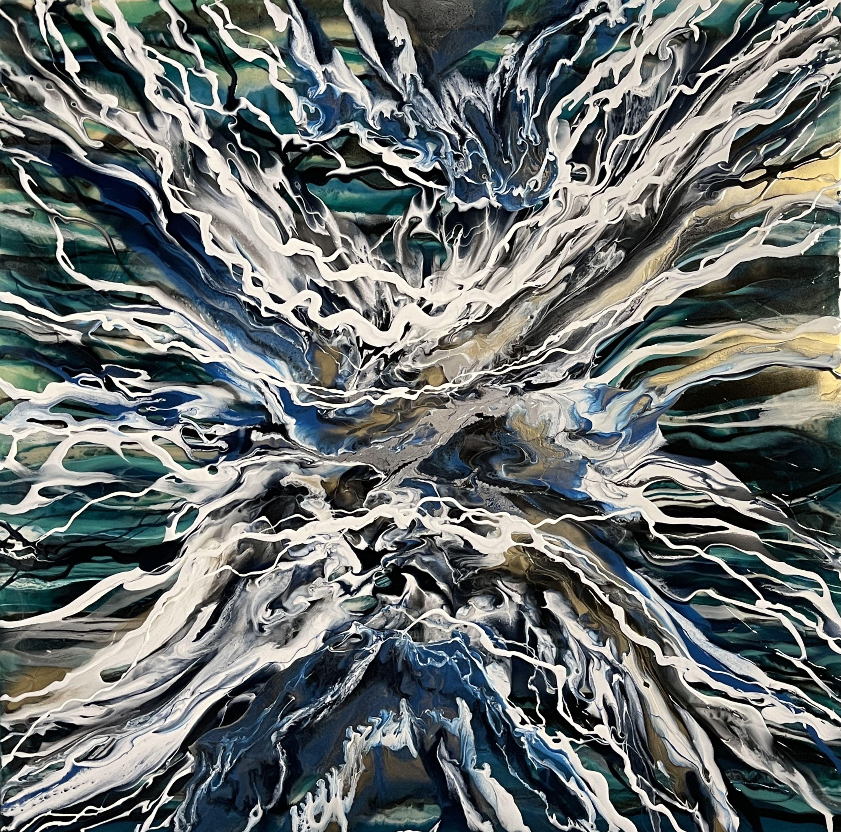 Jessica M. Chaix Abstract Painting - Infinity III, Painting, Acrylic on Canvas