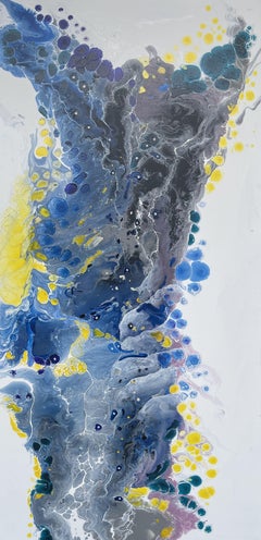 Jellyfish set - I, Painting, Acrylic on Canvas