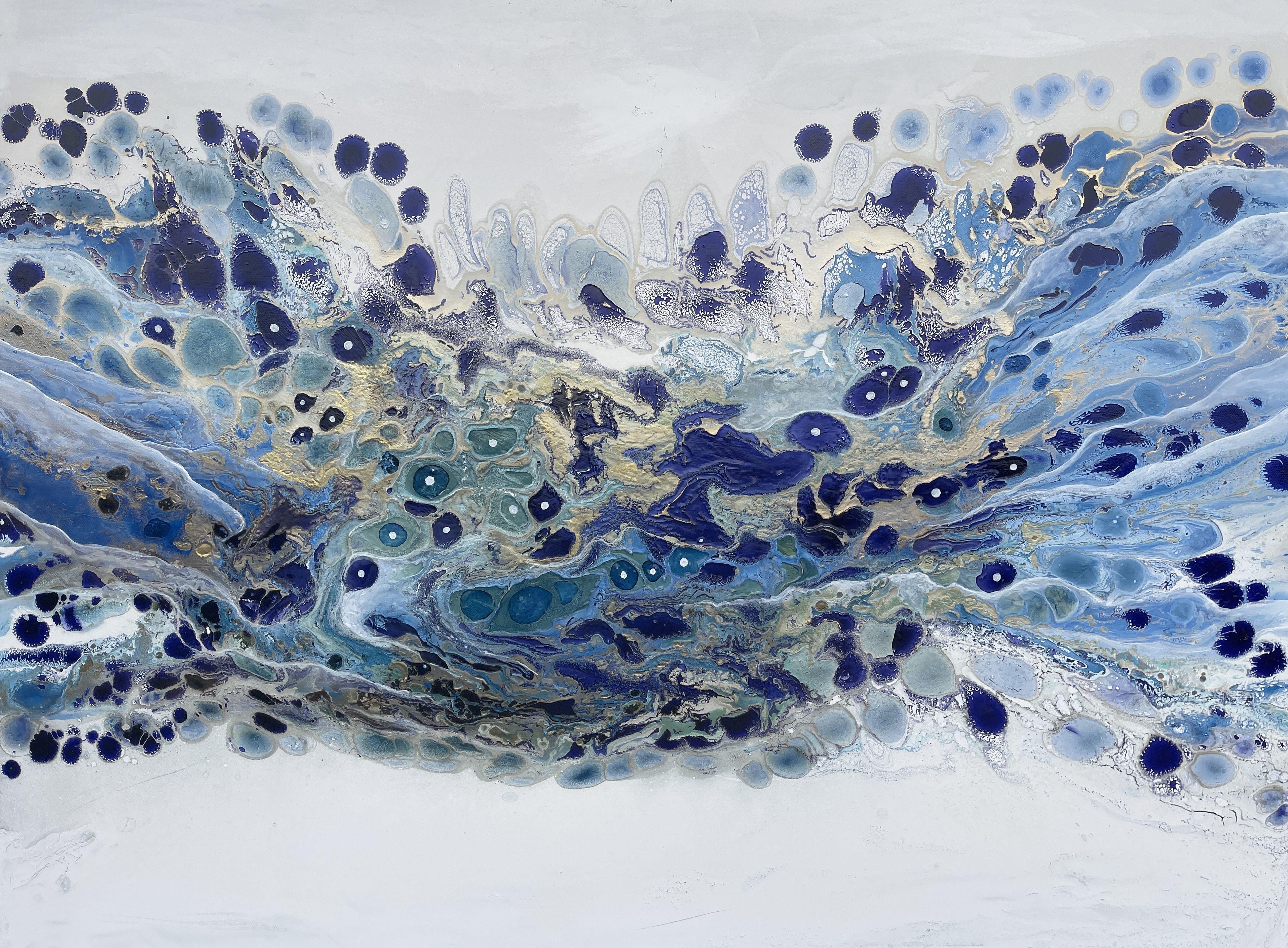 Jessica M. Chaix Abstract Painting - Jellyfish XVI, Painting, Acrylic on Canvas