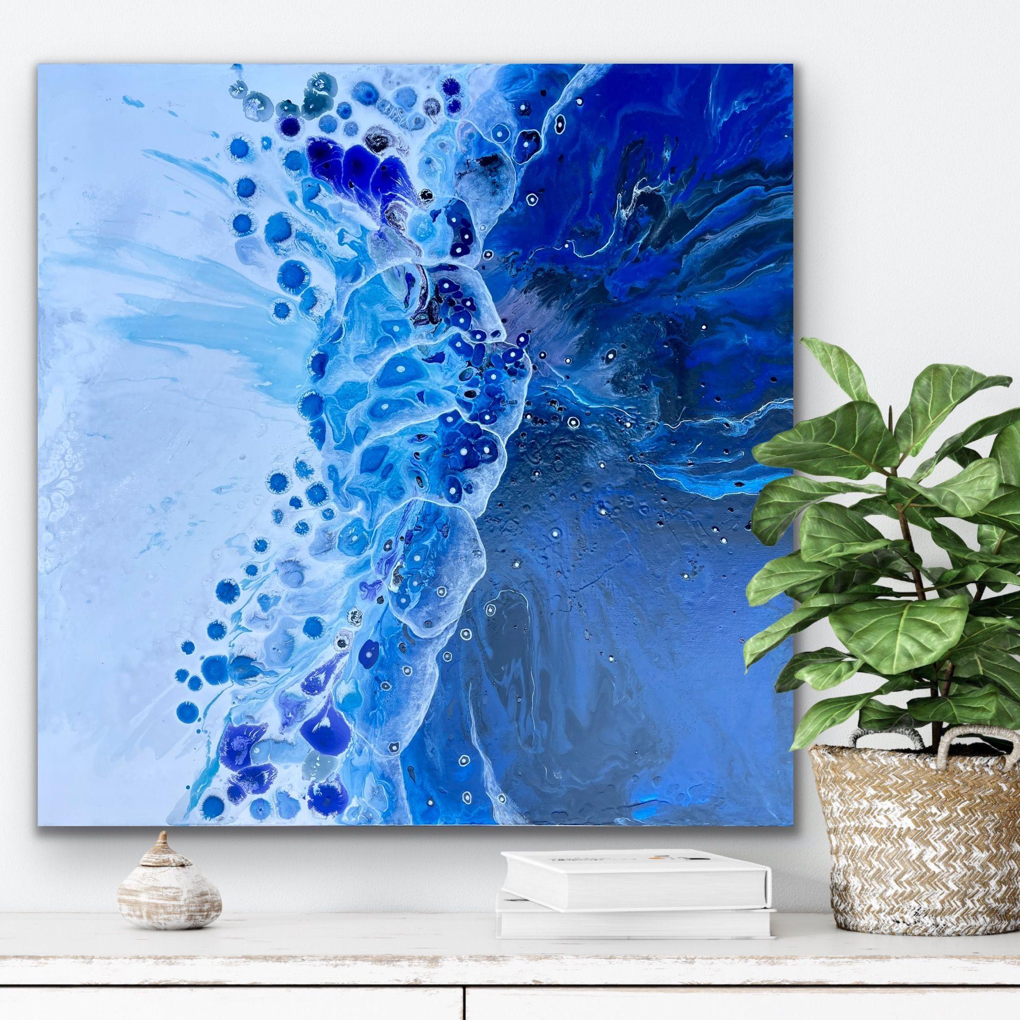 abstract mermaid painting