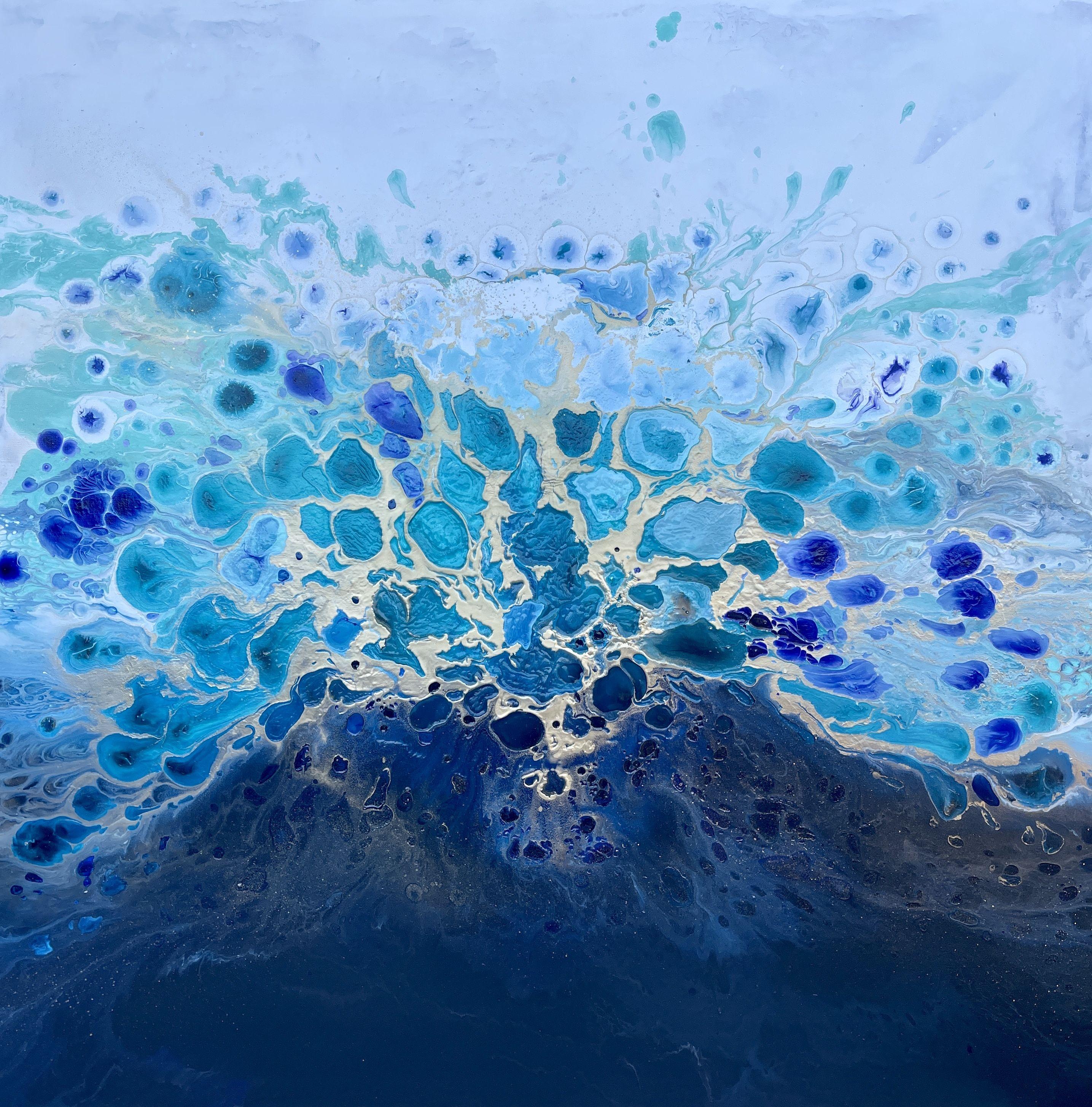 Jessica M. Chaix Abstract Painting – Die Krone, Gemälde, Acryl auf Leinwand
