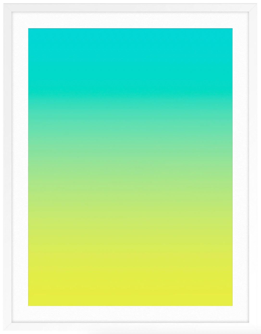 Ombré Sky No2 - Yellow Abstract Print by Jessica Nugent