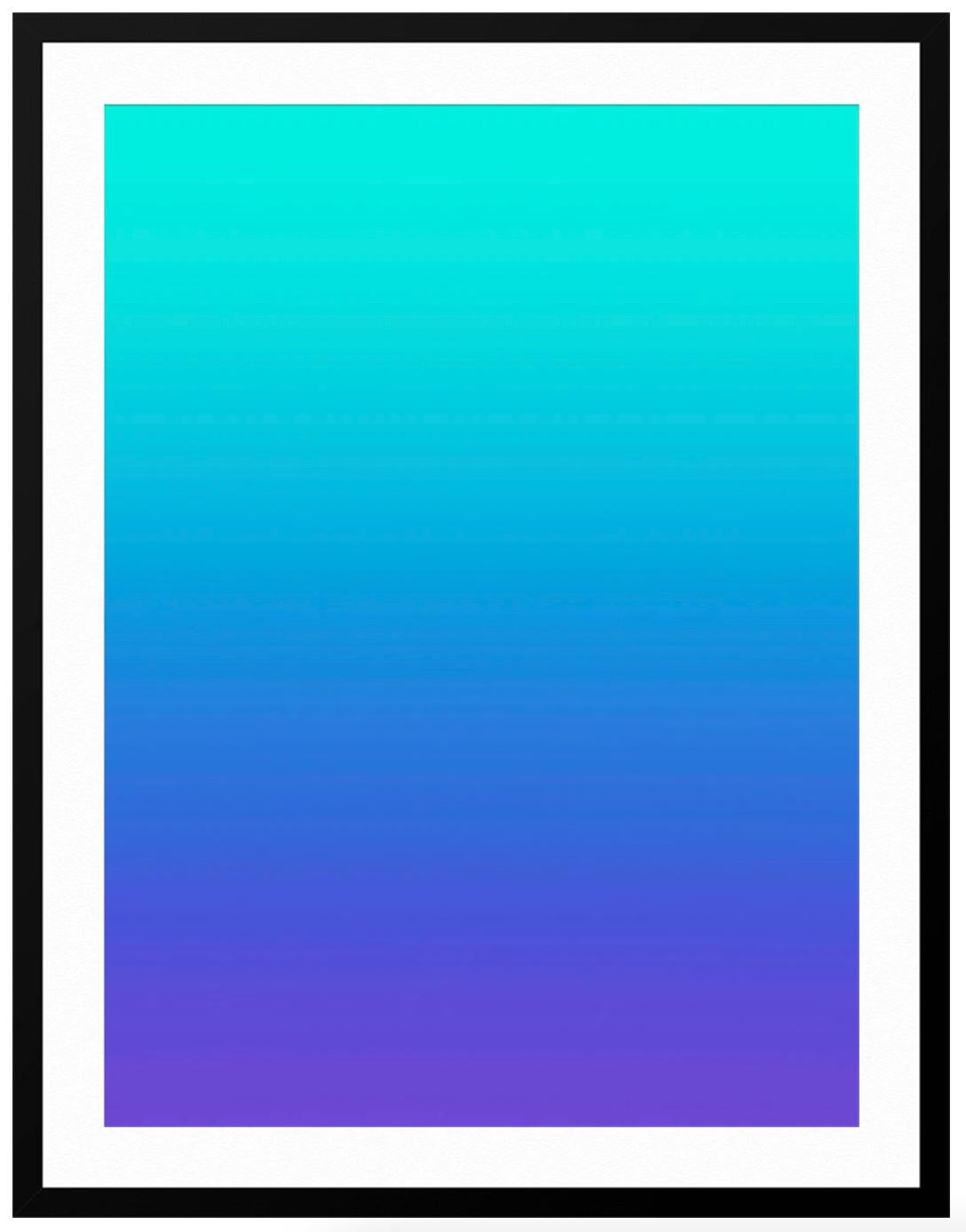 Ombré Sky No4 - Blue Abstract Print by Jessica Nugent