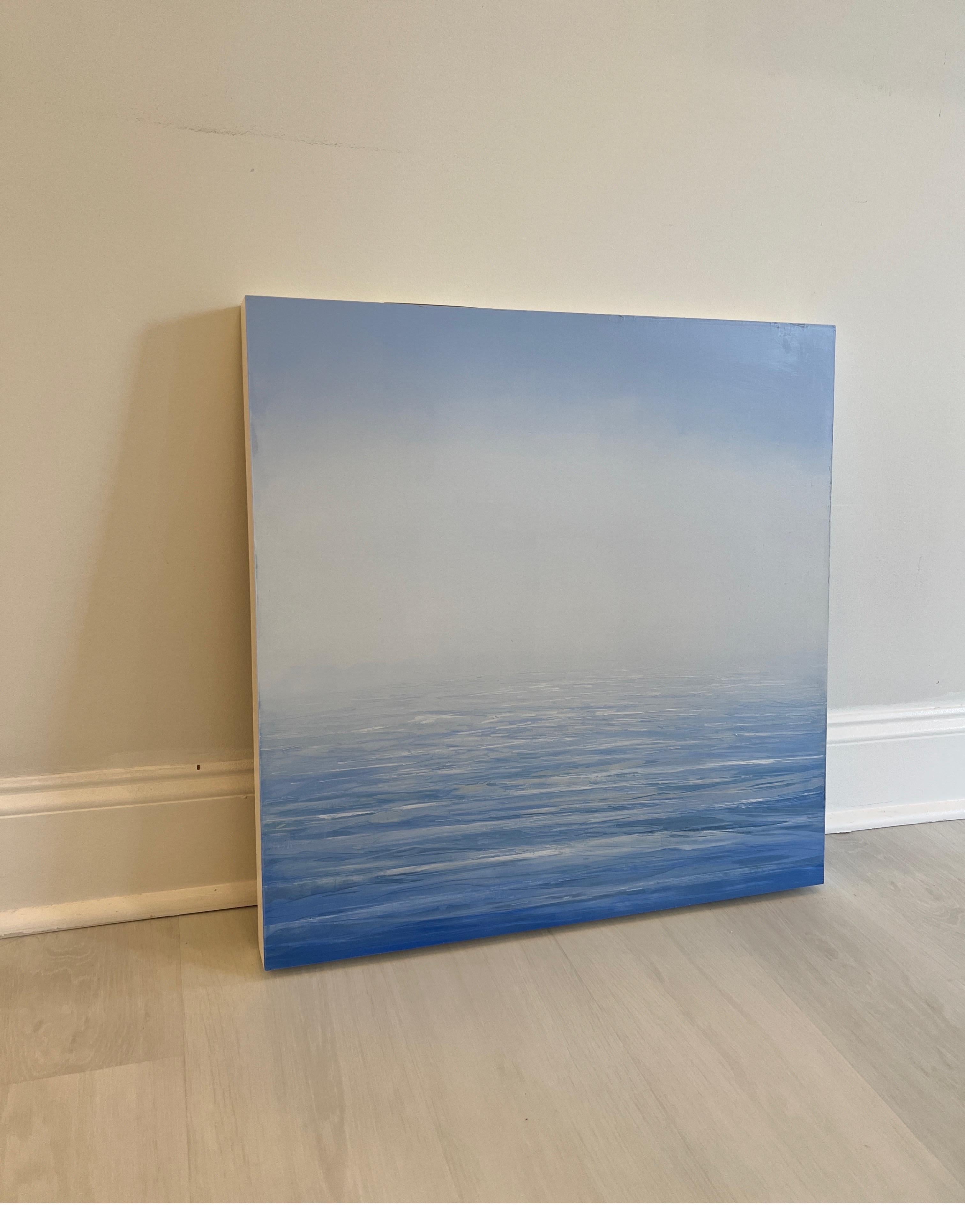 Far and Beyond by Jessica Pisano Contemporary Ocean Painting on Board 1