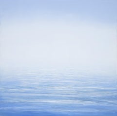 Far and Beyond di Jessica Pisano Pittura contemporanea sull'oceano su tavola