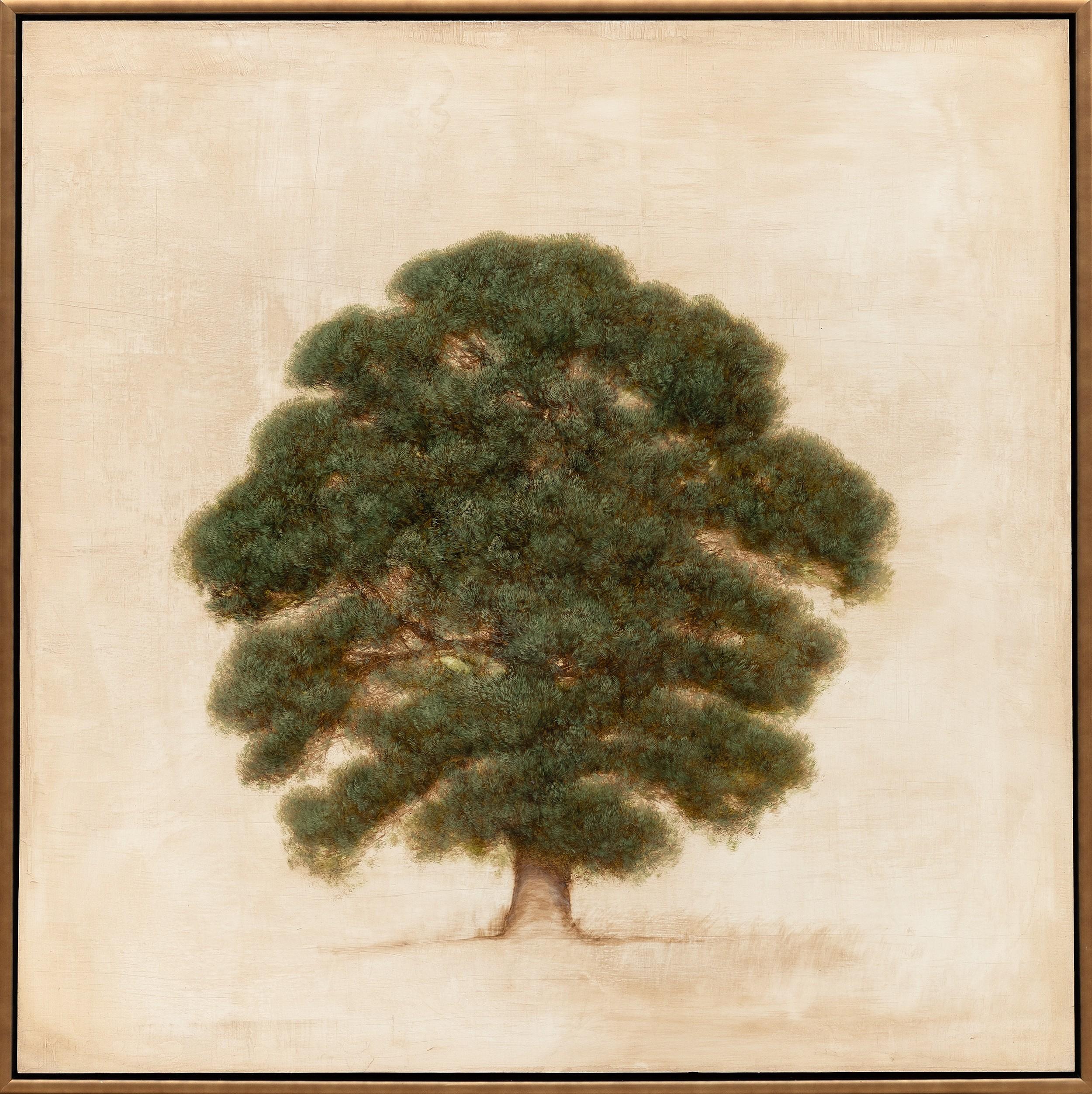 Jessica Pisano Landscape Painting - Figurative Painting Contemporary Oil on Panel Square 38 x 38