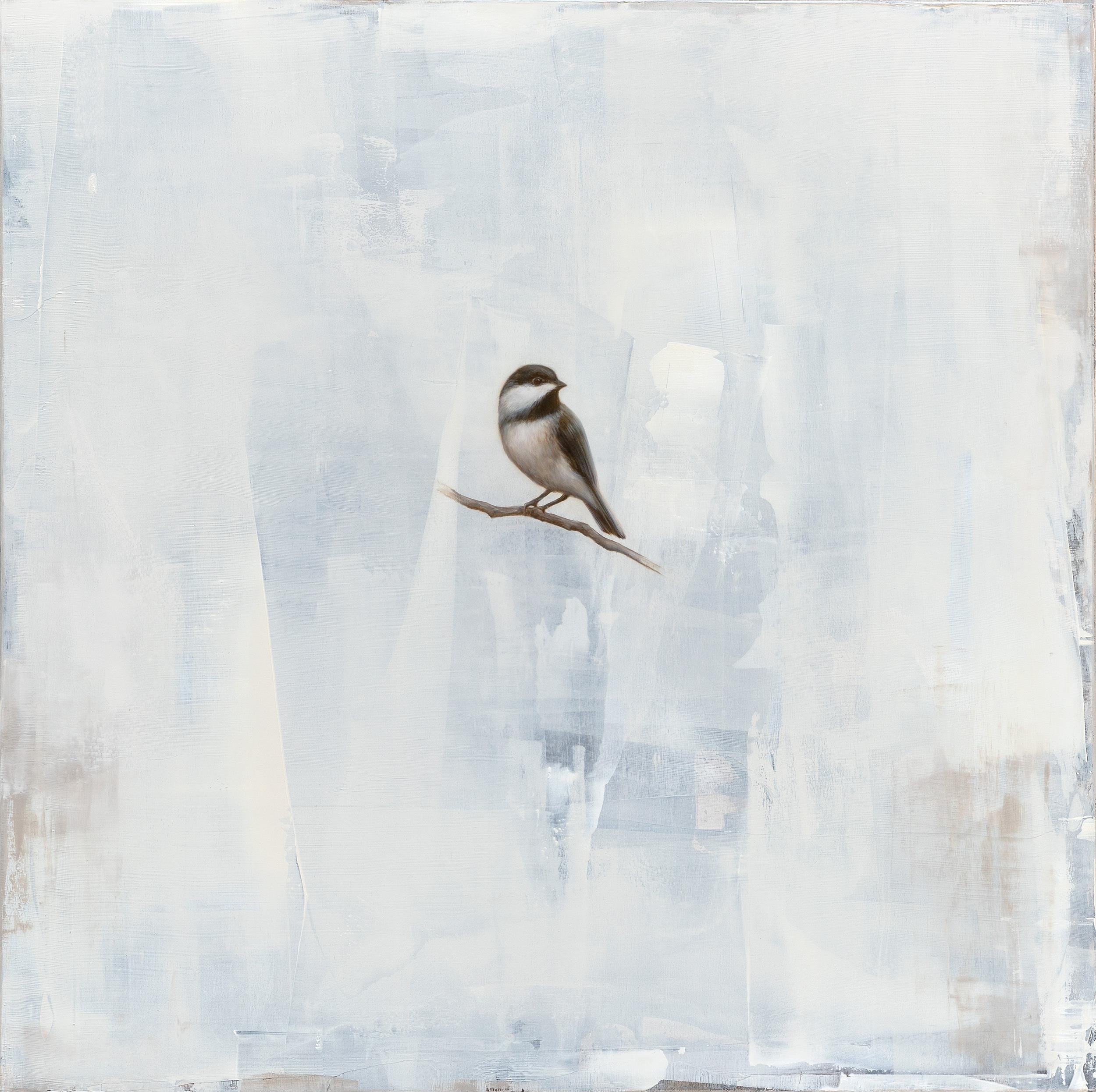 In Space and Time by Jessica Pisano, Contemporary Bird Painting on Board