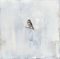 In Space and Time by Jessica Pisano, Contemporary Bird Painting on Board