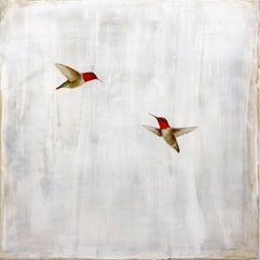 Jewels in the Sky by Jessica Pisano, Contemporary Bird Painting on Board