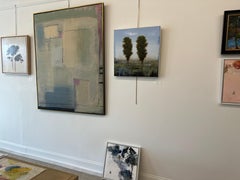 Old French Cypress by Jessica Pisano, Contemporary Tree Painting on Panel
