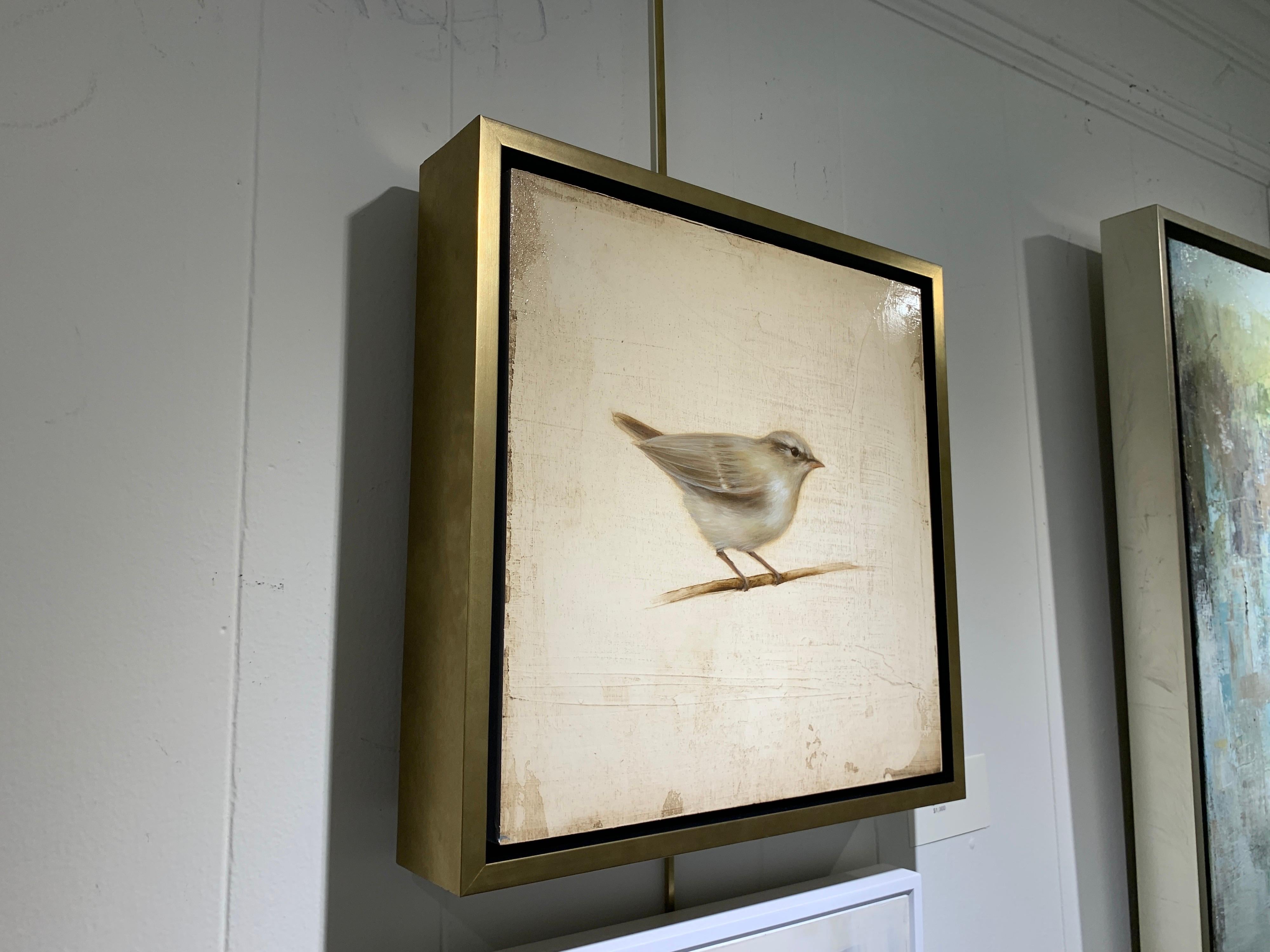 Perched I by Jessica Pisano, Contemporary Bird Painting on Board 3