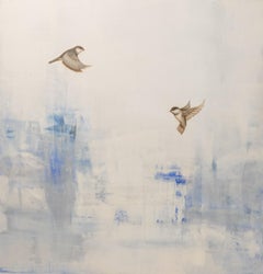 Together we Dance by Jessica Pisano Contemporary Landscape with Birds