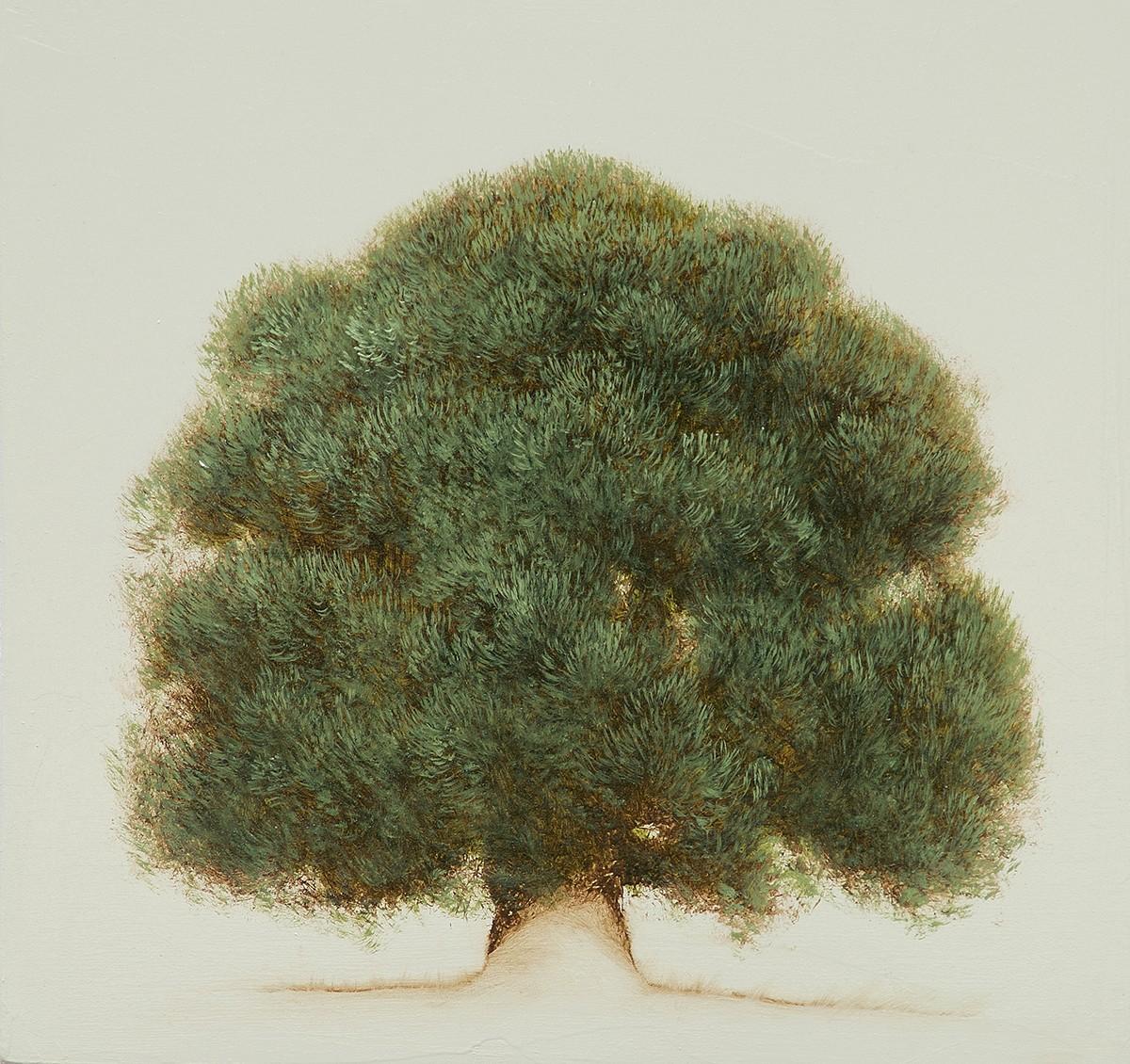 Wisdom Tree II, Botanical Tree Painting by Jessica Pisano
