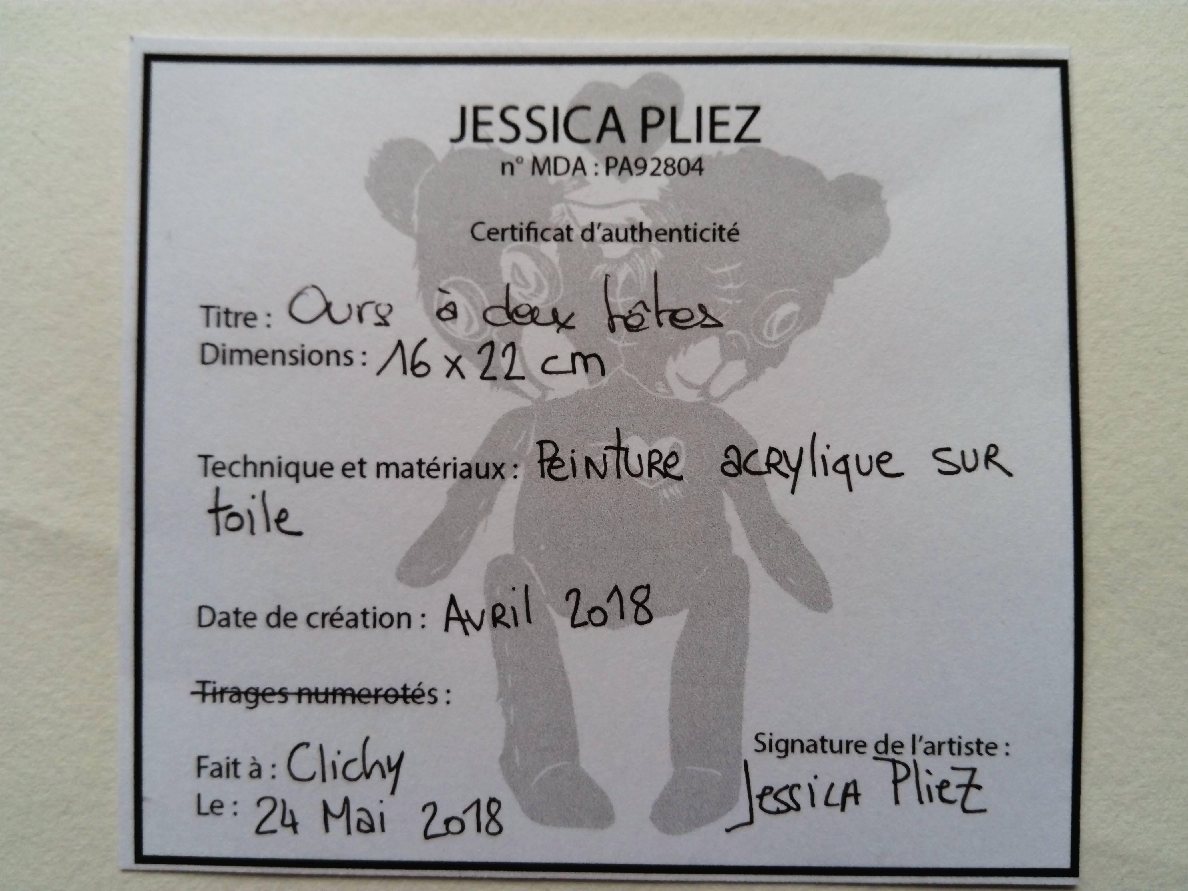 HEP Gallery is very happy to present to you the work of Jessica Pliez, an artist full of talent who has recently and enriched our catalog with her childish but yet deep universe. It ils all very poetic.



ours a deux tête

2018

16,5 x 49
