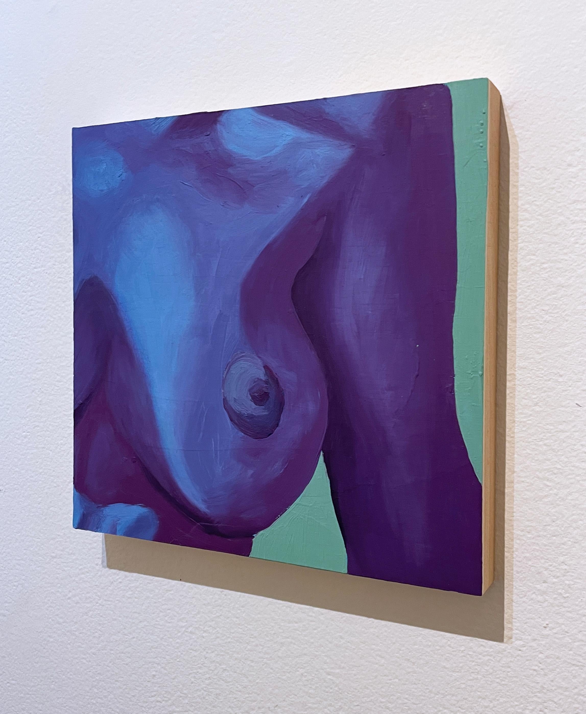 Pura (2021) - Purple Figurative Painting by Jessica Rubin