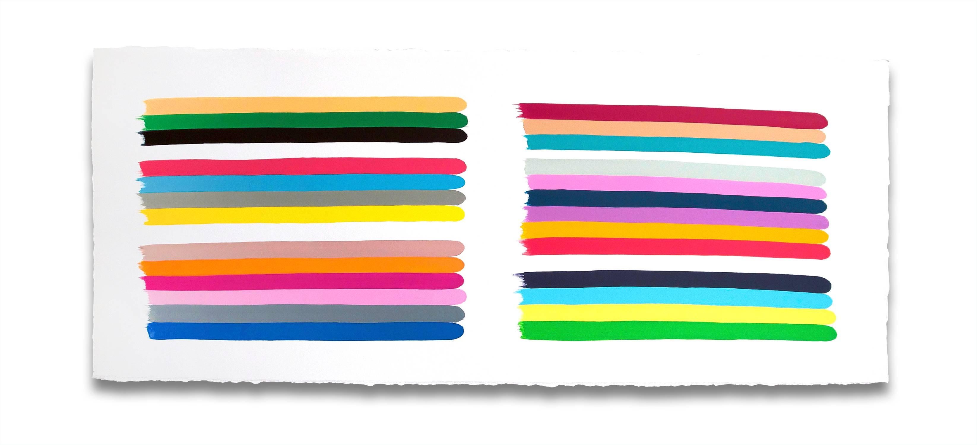 Abstract Painting di Jessica Snow - Pile di colori al plurale 4 (Pittura astratta)