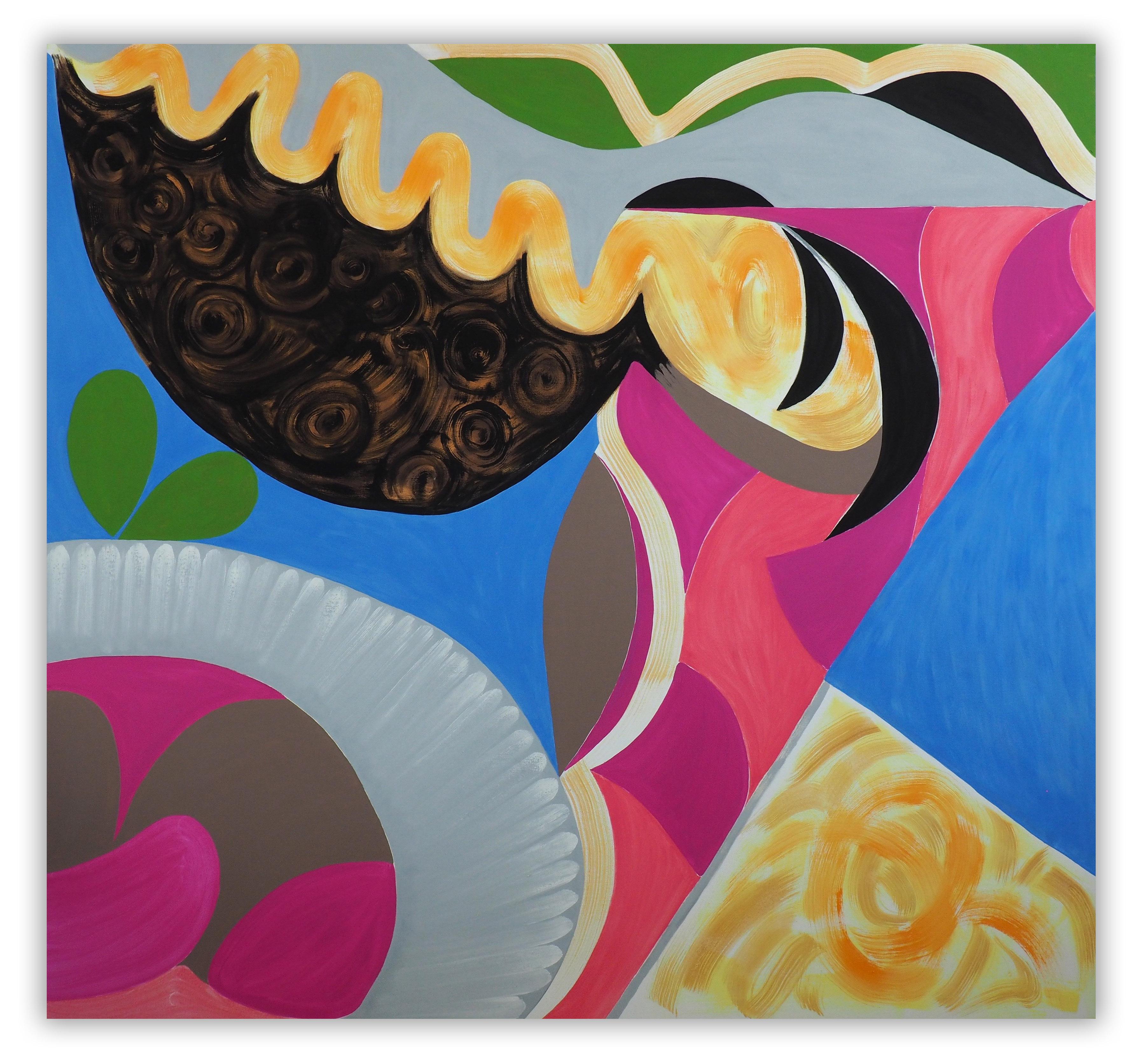 Jessica Snow Abstract Painting – Confluence – Stillleben 1 (Abstrakte Malerei)