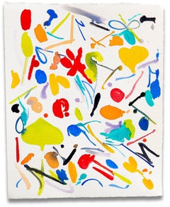 Paper Abstract Drawings and Watercolors