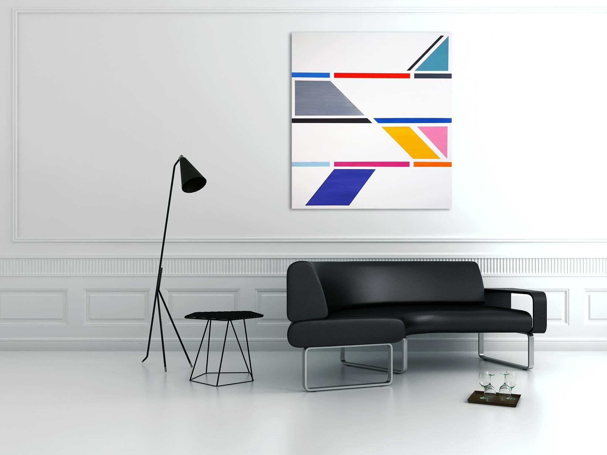 Intersecting Rays (Abstract Painting) For Sale 1