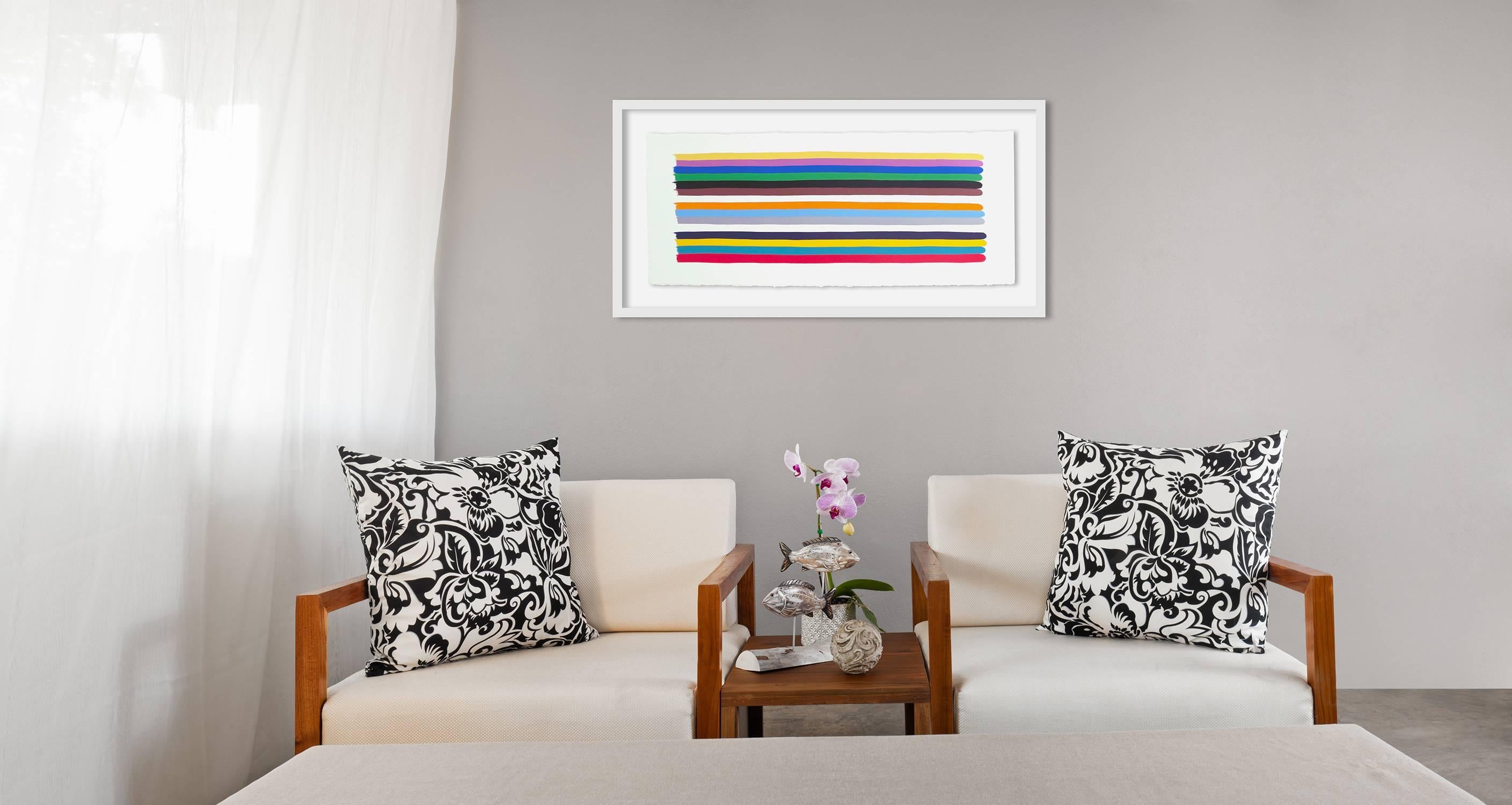 Long color stack 1 (Abstract Painting) - Art by Jessica Snow