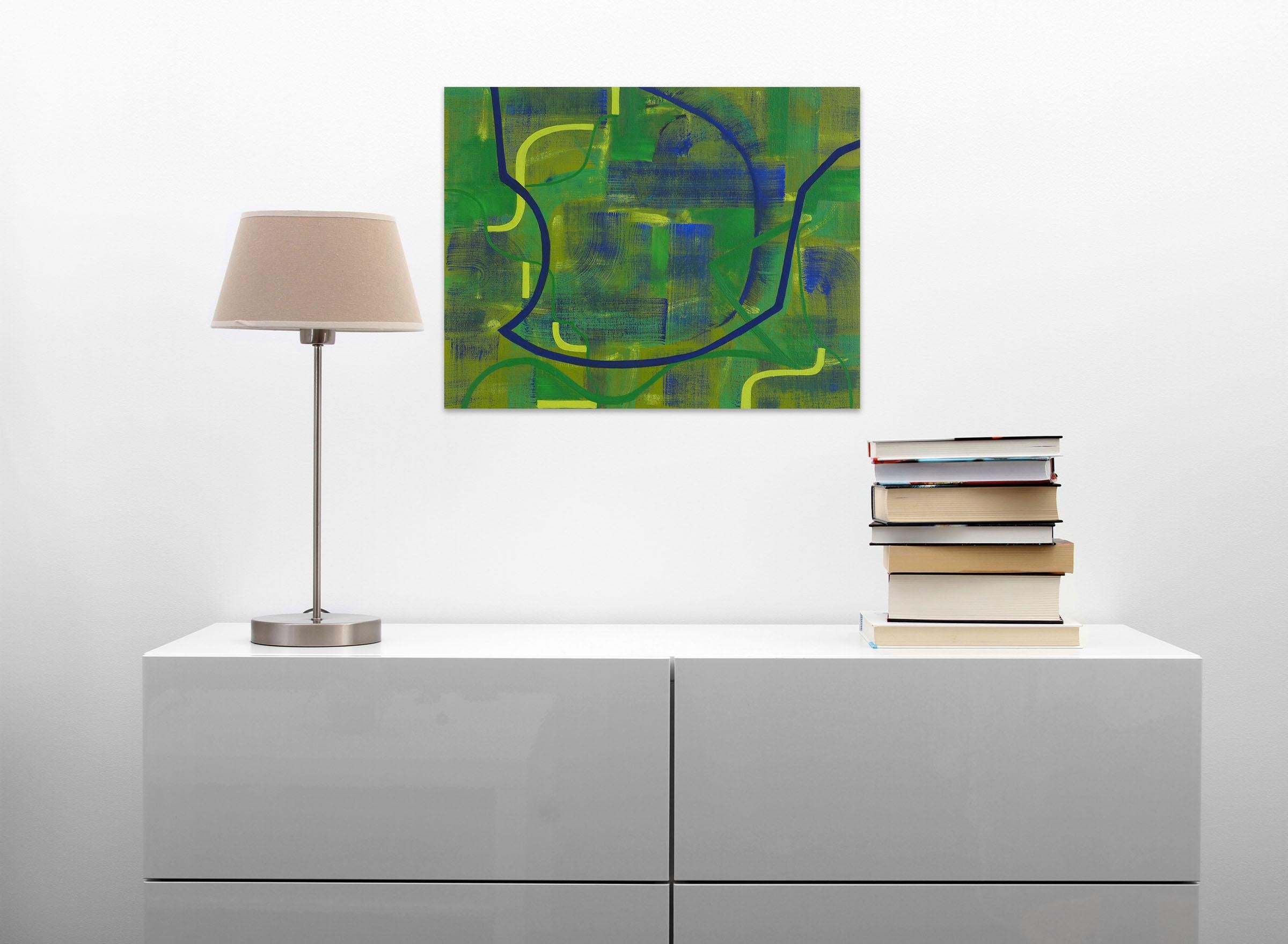 Terra Incognita (Le Pavé de France 5) (Pittura astratta) - Painting di Jessica Snow