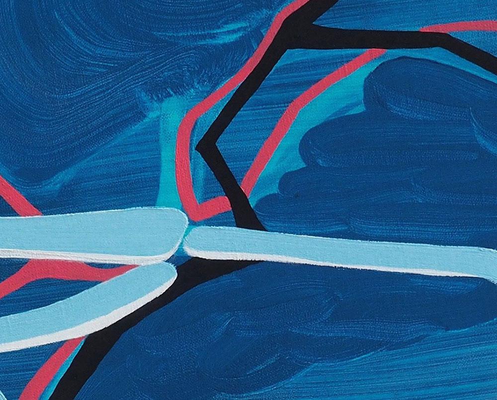 Terra Incognita (Le Pavé de France 7) - Painting Abstracto de Jessica Snow