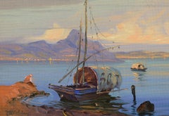 Lago Garda, Italy, Fishing Boats, Summer, Lake Scene