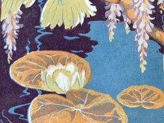 FLAMINGOS - La plus grande gravure sur bois en couleurs de Botke dans le domaine des arts et de l'artisanat !