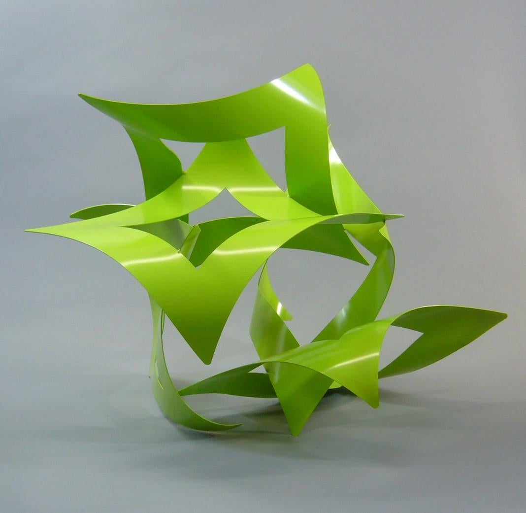 Jessie Cargas Abstract Sculpture - Wavy Squares