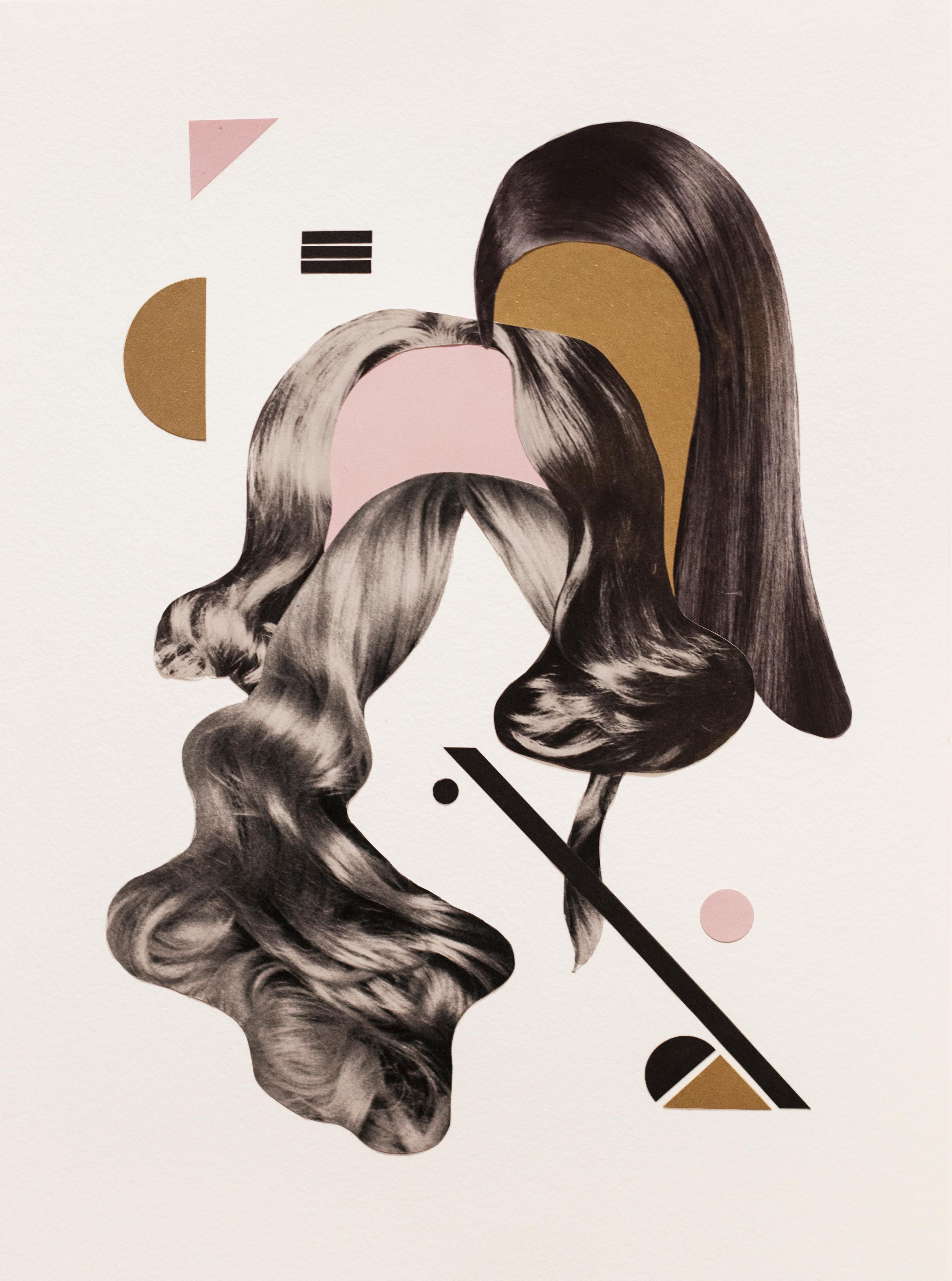 Hair #1 - Mixed Media Art by Jessie Laura
