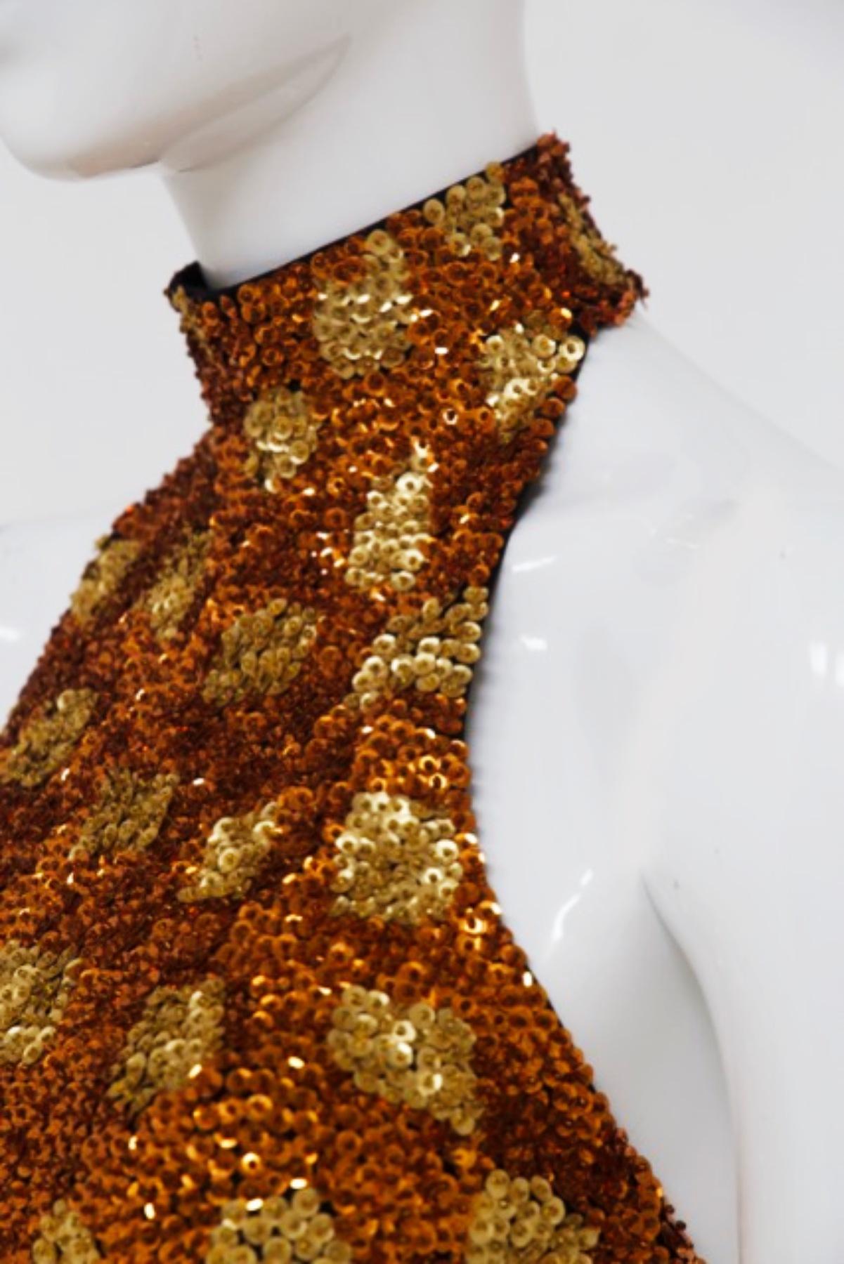 Jessie Norman Vintage Sequined Top For Sale 1