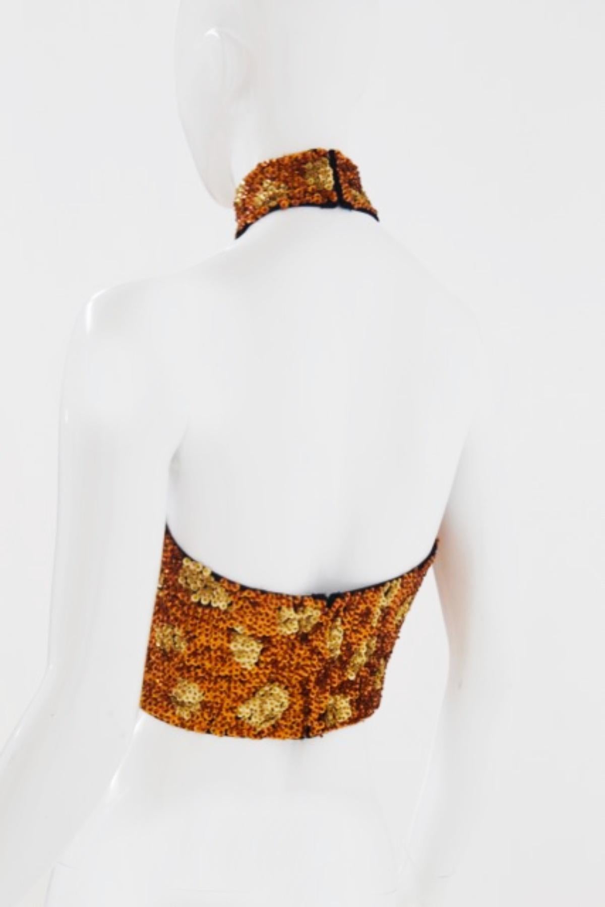 Jessie Norman Vintage Sequined Top For Sale 3