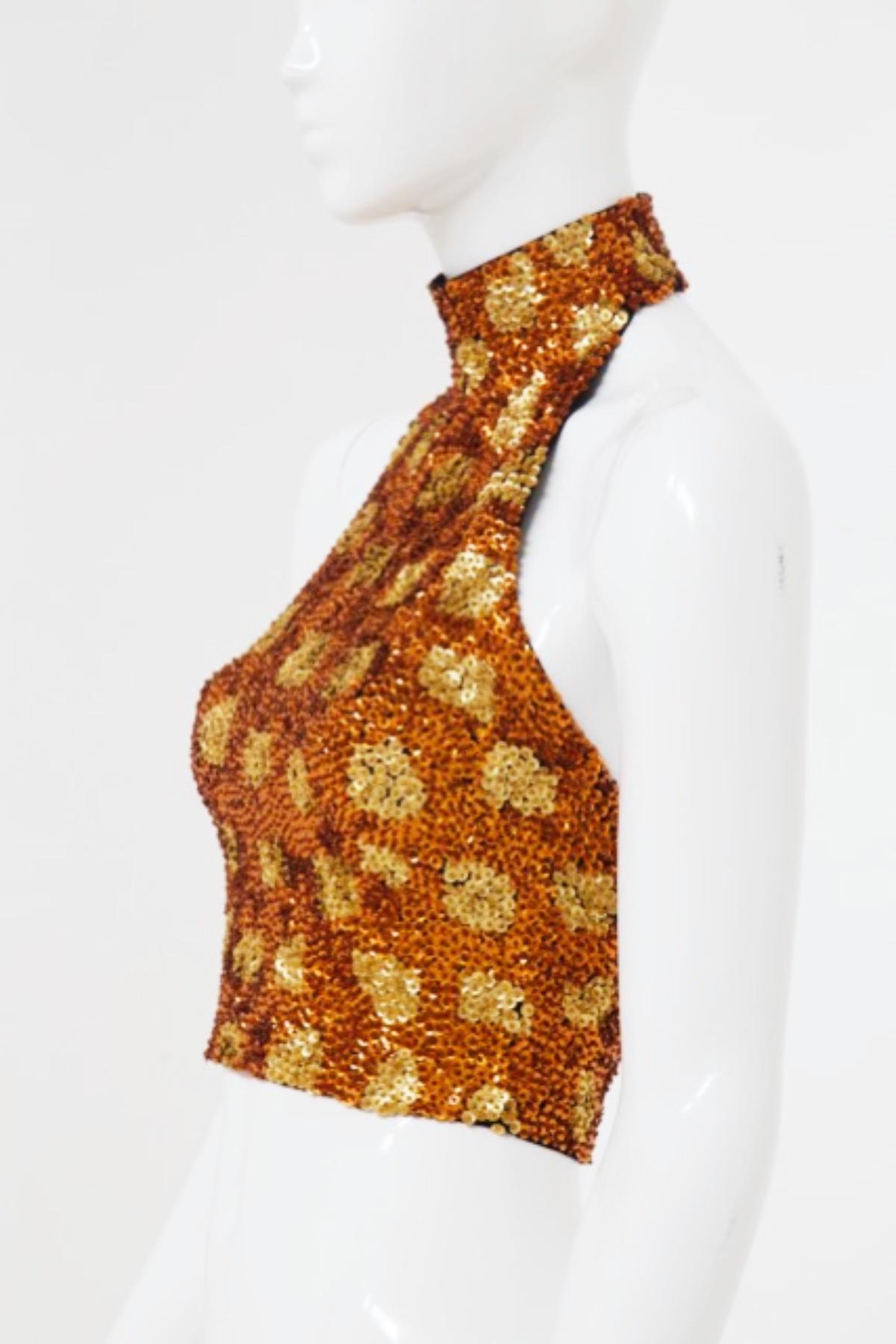 Jessie Norman Vintage Sequined Top For Sale 4