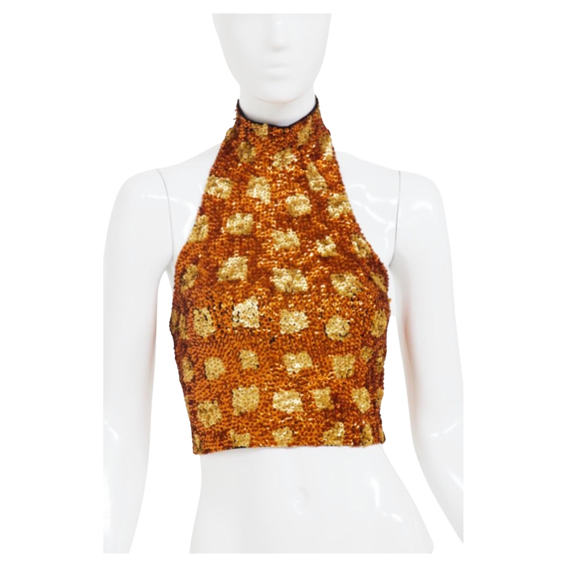 Jessie Norman Vintage Sequined Top For Sale