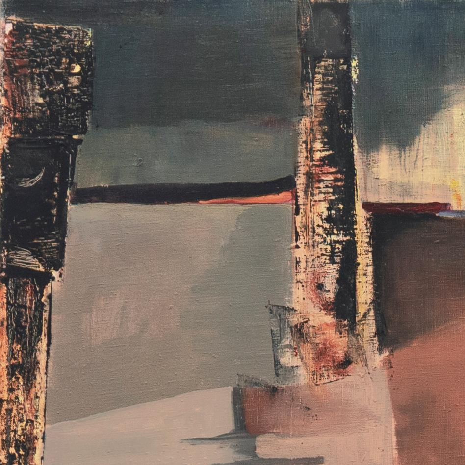 'View of San Francisco Bay', Bay Area Abstraction, Jack London, Modernist Oil For Sale 1