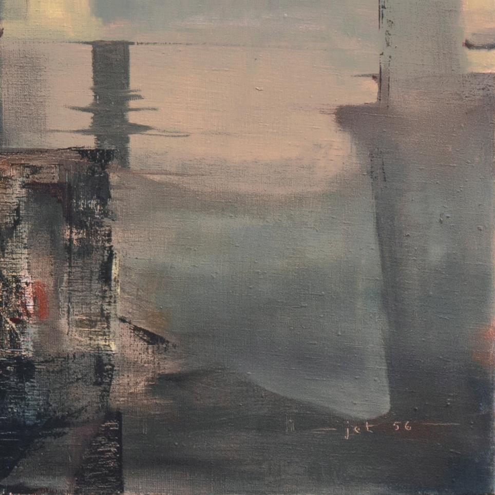 'View of San Francisco Bay', Bay Area Abstraction, Jack London, Modernist Oil For Sale 2
