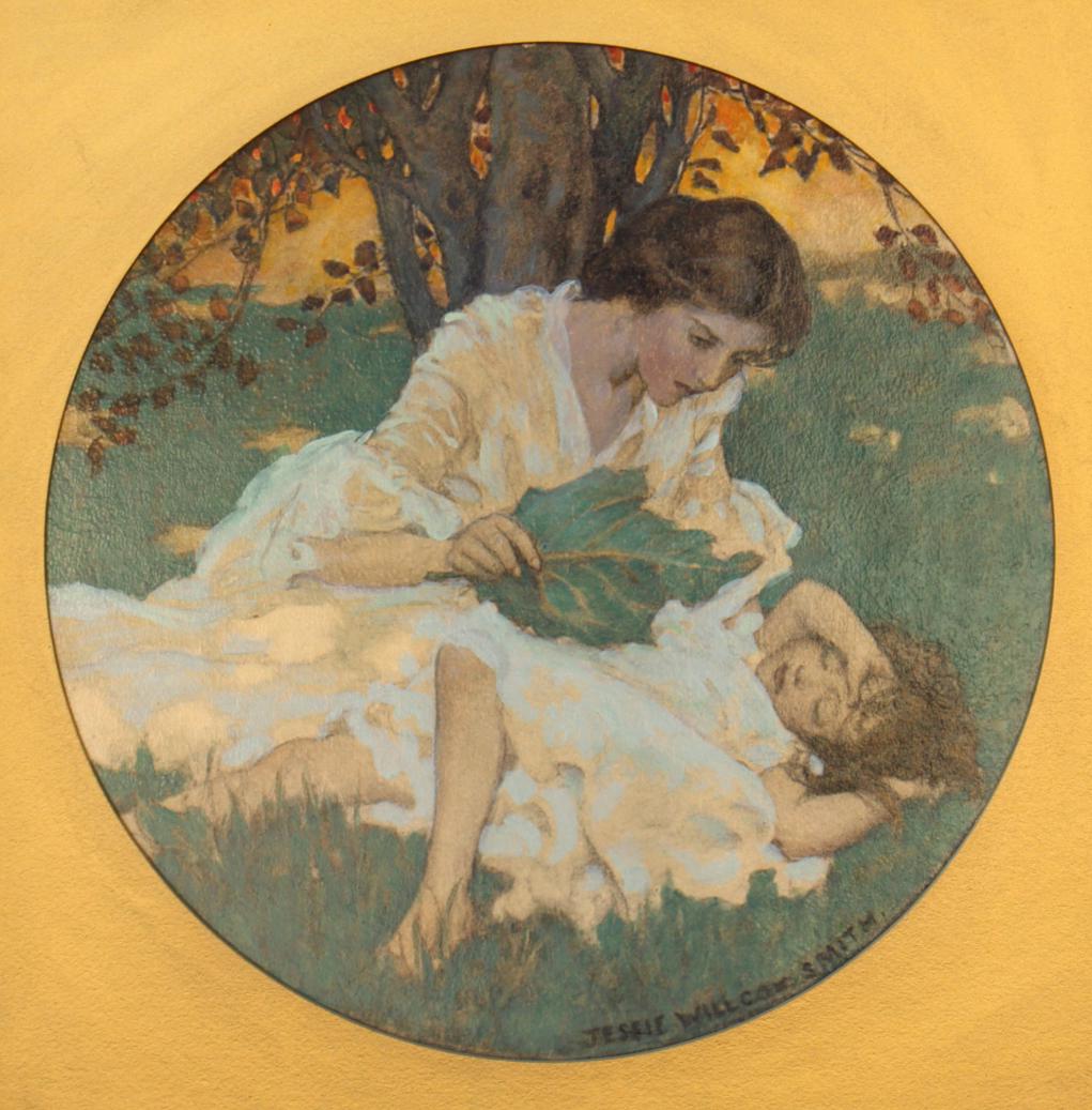 Woman with Child, Collier's Magazine Cover - Mixed Media Art by Jessie Willcox Smith
