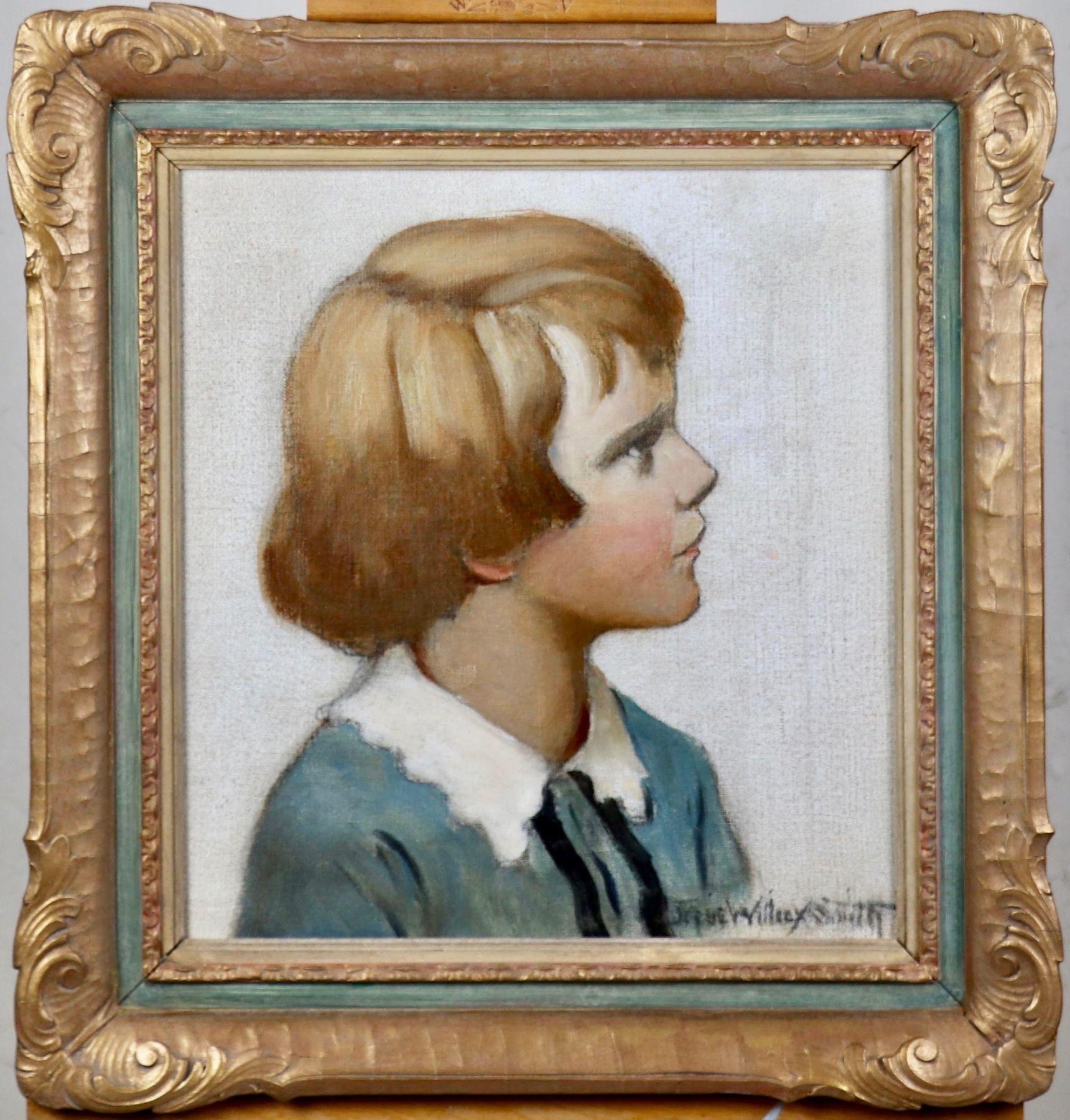Portrait of Austin M. Purves, Jr - Painting by Jessie Willcox Smith