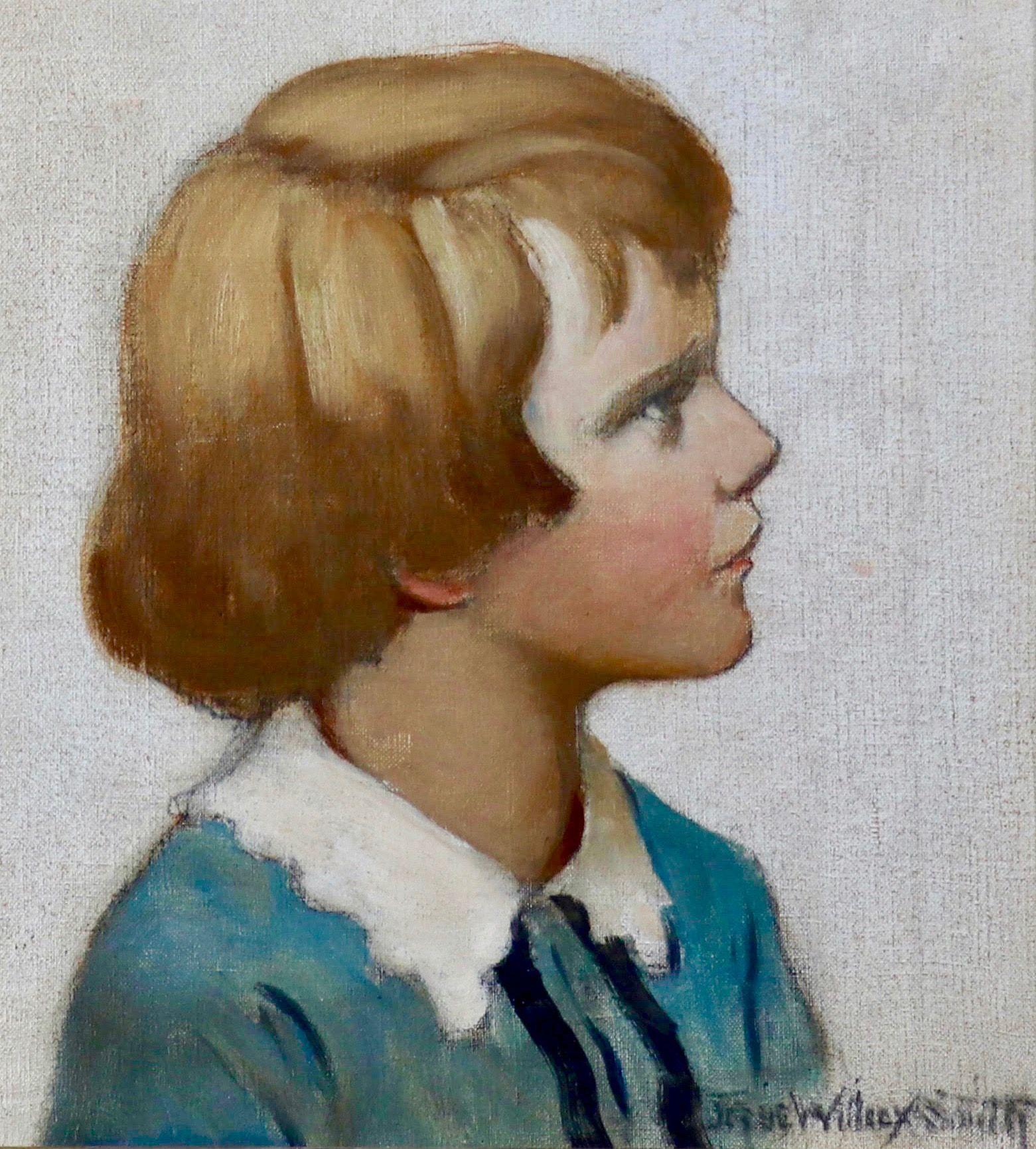 Jessie Willcox Smith Portrait Painting - Portrait of Austin M. Purves, Jr