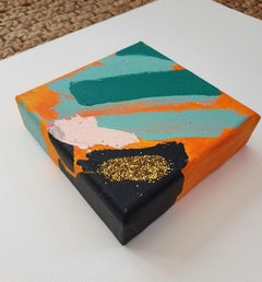 420, Jessie Woodward, Original Abstract Glitter Painting, Affordable Artwork