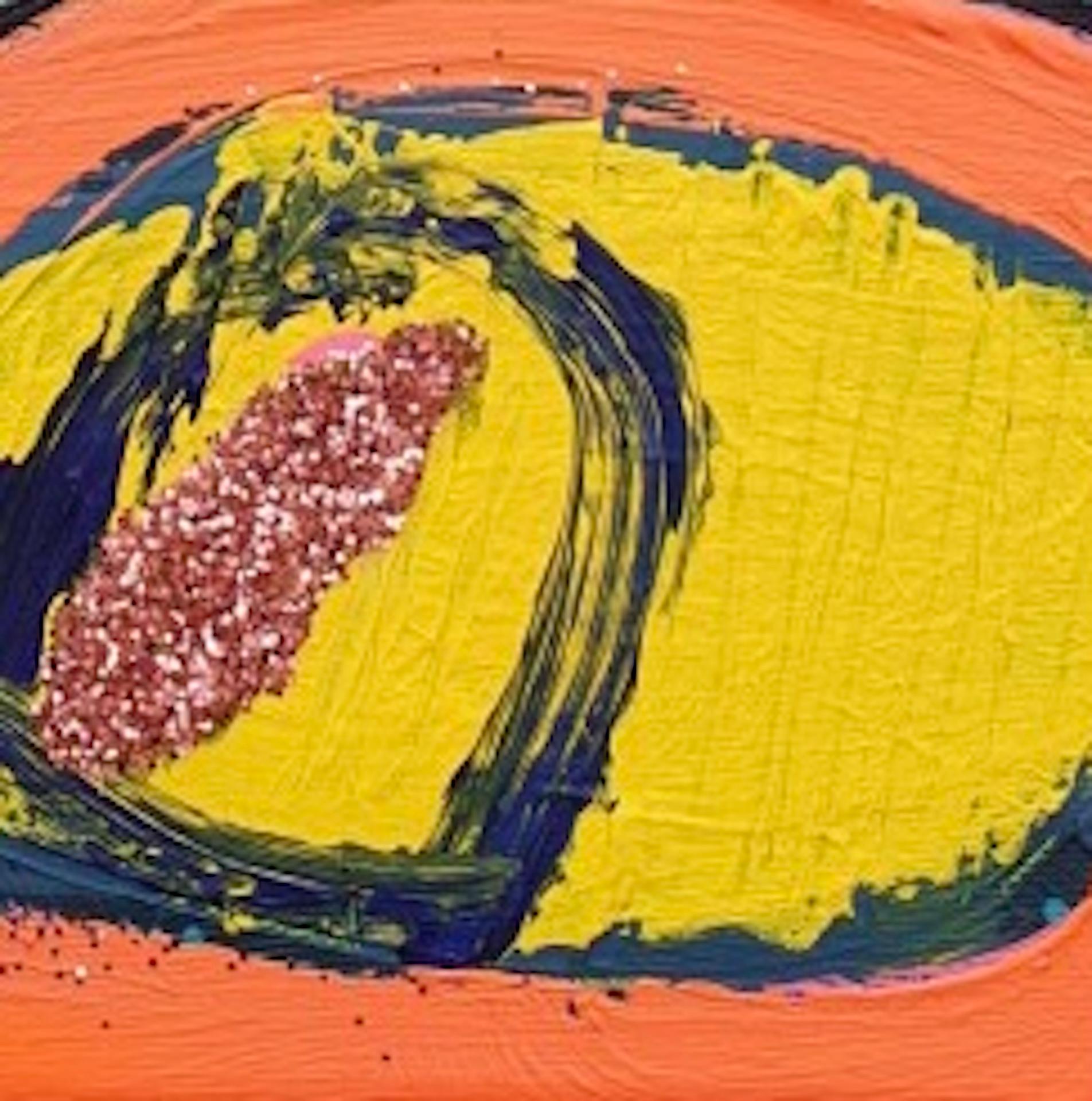 how to make abstract glitter painting