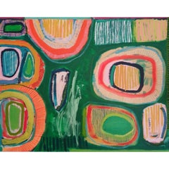 Peinture abstraite à l'acrylique #541 de Jessie Woodward, 2021