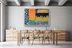 n°578, œuvre d'art abstraite originale, peinture à l'acrylique, art des techniques mixtes vives