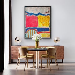 581, Contemporary Abstract Painting, Bright Statement Art, Geometric Painting