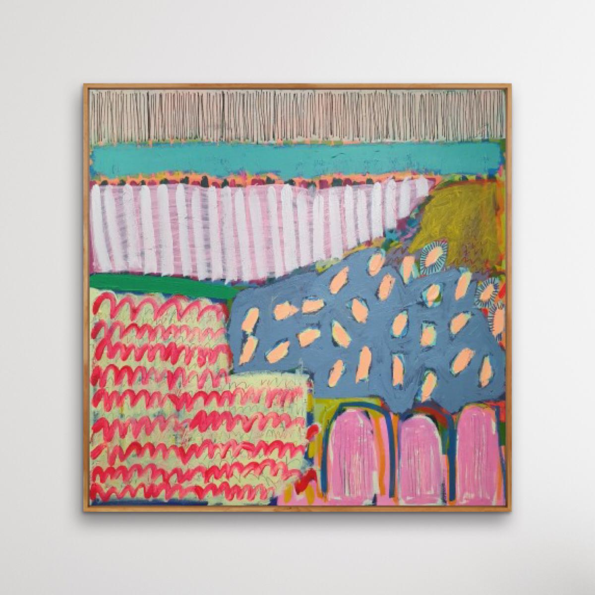 Peinture abstraite acrylique n° 599 de Jessie Woodward, 2022 en vente 2