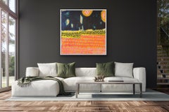 n°607, Art abstrait, acrylique sur toile, art de motifs colorés