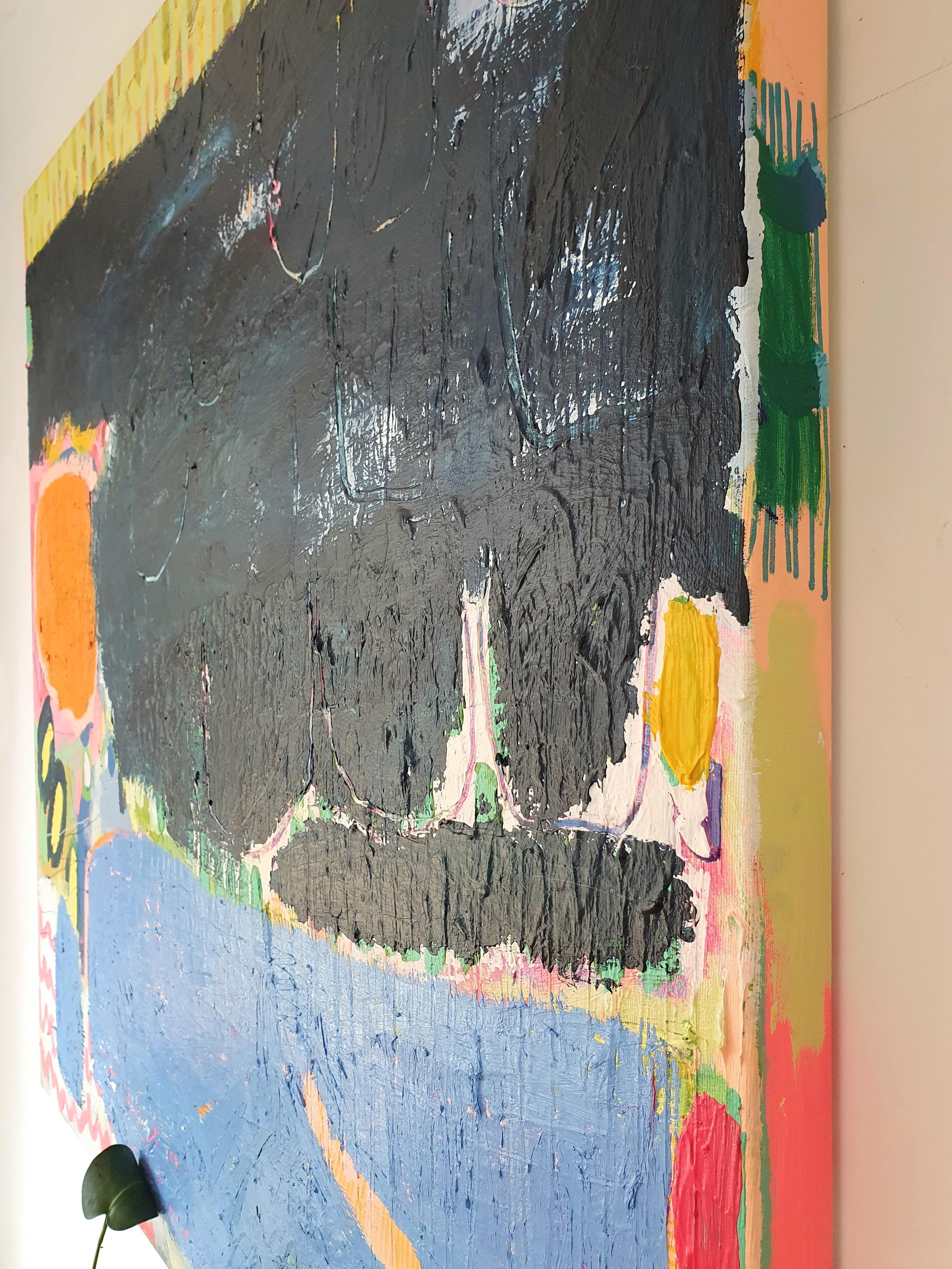 Jessie’s instinctive way of working explores the language of paint and mark making to evoke emotions in the viewer, aiming to communicate how pure abstract work can generate visual energetic joy and pleasure.

The way Jessie experiments with