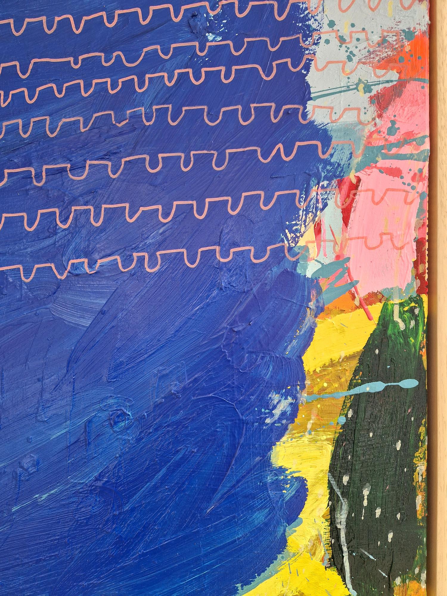 Jessie's intuitive artistic process delves into the inherent language of paint and mark-making to elicit emotional resonance in the viewer. Through this exploration, she aims to convey the capacity of pure abstraction to generate visual energy, joy,